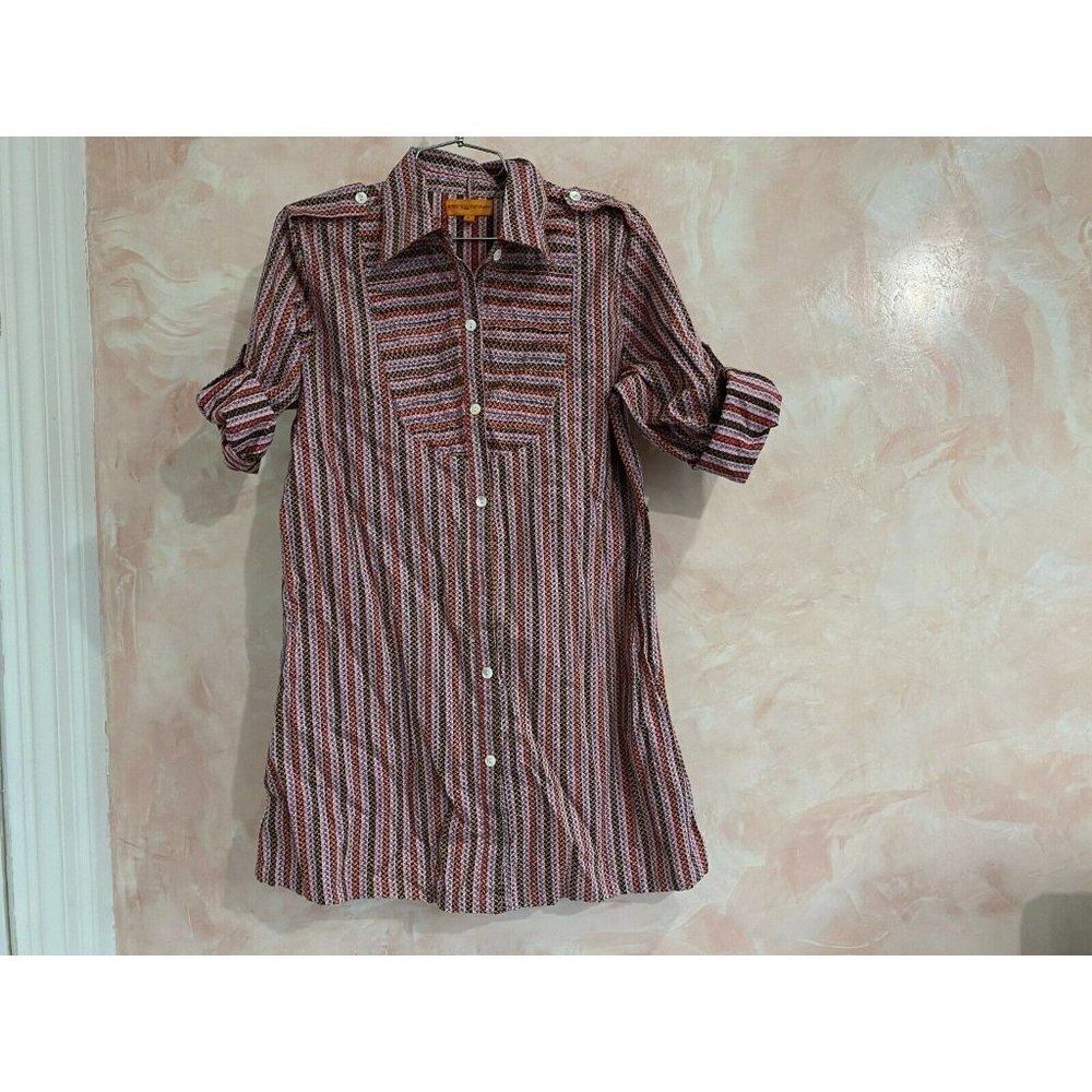 Roberta‎ freymann 3/4 sleeve  front buttons top